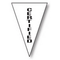 60' Stock Pre-Printed Message Pennant String -Certified